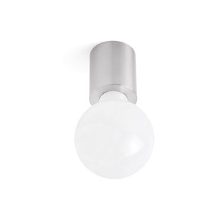 Faro Ten - plafond/wandverlichting - Ø 6 x 7 cm - satijn nikkel