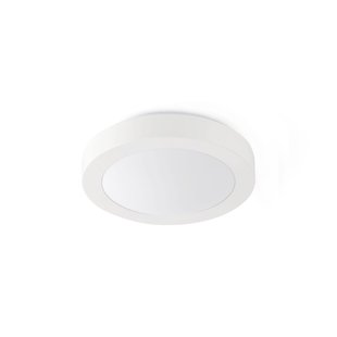 Faro Logos - plafondverlichting - Ø 27 x 9 cm - IP44 - mat wit