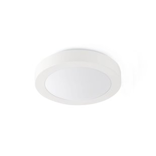Faro Logos - plafondverlichting - Ø 35 x 10 cm - IP44 - mat wit