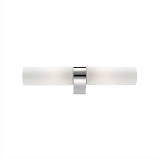 Nova Luce Polo - wandverlichting - 39,5 x 5,5 x 5 cm - IP44 - wit en chroom