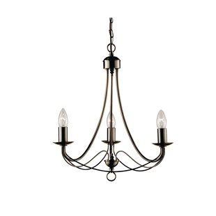 Searchlight Maypole - luster - Ø 46 x 100 cm - antiek messing