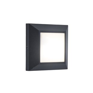 Lutec Helena - buiten wandverlichting - 10,1 x 3,2 cm - 4W LED incl. - IP54 - donkergrijs