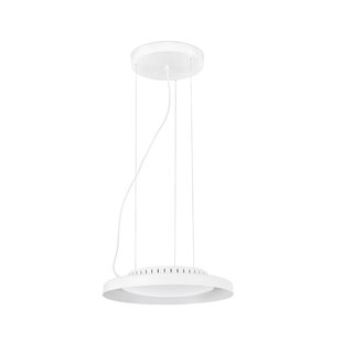 Faro Dolme - hanglamp - Ø 40 x 7 cm - 24W LED incl. - mat wit