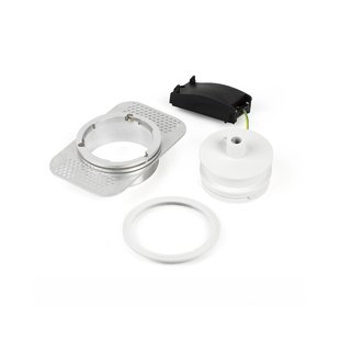 Faro - inbouwrozet - Ø 100 mm, Ø 90 mm inbouwmaat - mat wit