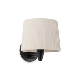 Faro Samba - wandverlichting - 21,5 x 19 x 17,3 cm - zwart en beige