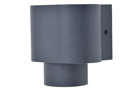 Lutec Cypres - buiten wandlamp - 9,6 x 10,9 x 10,7 cm - IP44 - donker grijs