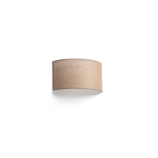 Faro Otton curve - wandlamp - 11,5 x 20 x 37,5 cm - jute