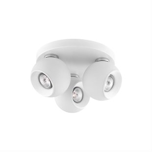 Nova Luce Tore - opbouwspot 3L - Ø 25 x 15 cm - mat wit