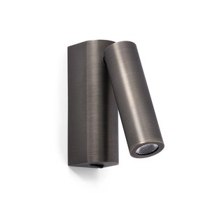 Faro Rob - wandverlichting met schakelaar - 3,5 x 15,5 x 11 cm - 3W LED incl. - brons