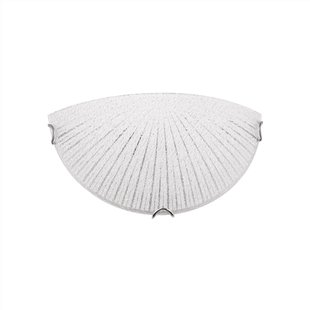 Nova Luce Shell - wandverlichting - 30 x 8 x 15 cm - wit en chroom