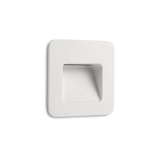 Faro Nase - inbouw wandverlichting - 9,4 x 5,7 x 9,4 cm - 2,9W LED incl. - IP44 - mat wit