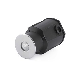 Faro Salt Asimetric - ronde grondspot voor buiten - Ø 90 mm, Ø 90 mm inbouwmaat - 7W LED incl. - IP67 - satijn inox