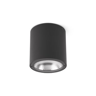 Faro Goz - opbouwspot 1L - Ø 9 x 9 cm - 9W LED incl. - IP65 - donkergrijs