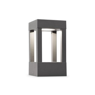 Faro Agra - tuinpaal - 10,8 x 10,8 x 20 cm - 9W LED incl. - IP55 - donkergrijs