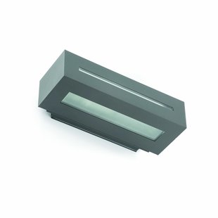 Faro West II - wandverlichting - 28 x 12 x 7 cm - IP54 - donkergrijs