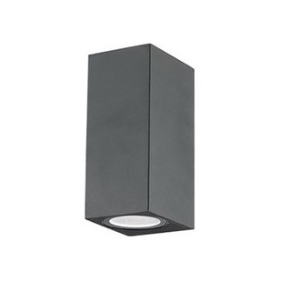 Nova Luce Nero - buiten wandverlichting - 6,7 x 8 x 15 cm - IP54 - donkergrijs