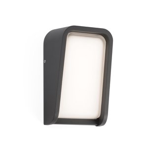 Faro Mask - wandverlichting - 16 x 10 x 24,8 cm - 24W LED incl. - IP65 - donkergrijs