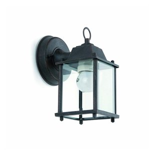 Faro Dado - wandverlichting - 22 x 15 x 31 cm - IP23 - roestbruin