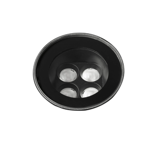 Faro Tras  - grondspot voor buiten - Ø 9,2 x 5,6 cm - 8W LED incl. - IP67 - zwart