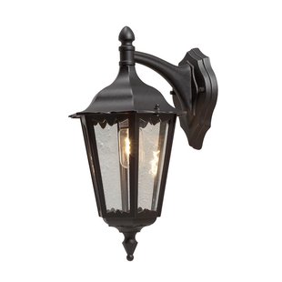 Konstsmide Firenze Down - buiten wandlamp - 23,5 x 30 x 45 - IP43 - zwart