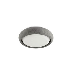 Faro Anga - plafondlamp - Ø 24 x 6,5 cm - 15W LED incl. - IP44 - donker grijs