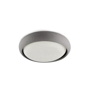Faro Anga - plafondlamp - Ø 26,7 x 9 cm - 24W LED incl. - IP44 - donker grijs