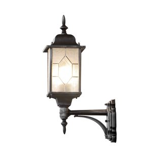 Konstsmide Milano Up - buiten wandlamp - 16 x 29 x 53 cm - IP43 - zwart