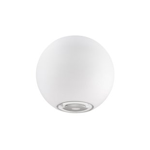 Nova Luce Como - buiten wandverlichting - Ø 11 x 8,5 cm - 2 x 5W LED incl. - IP54 - wit