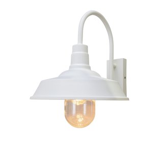 Konstsmide Trapani - buiten wandlamp - Ø42,5 x 34 cm - IP44 - wit