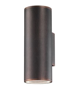 Nova Luce Nodus - buiten wandlamp - 18 x 10,4 x 6,5 cm -  IP54 - antiek bruin