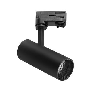 Nova Luce Track - 3-fase railsysteem - Ø 6,1 x 21 cm - 12W LED incl. - zwart - warmwitte lichtkleur