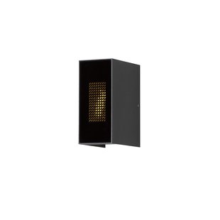 Konstsmide Cremona - buiten wandlamp met 2 regelbare lichtbundels en vlameffect - 8 x 13,5 x 17 cm - 6W LED incl. - IP54 - antraciet