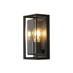 Konstsmide Brindisi - buiten wandlamp - 13 x 12 x 26 cm - IP54 - zwart