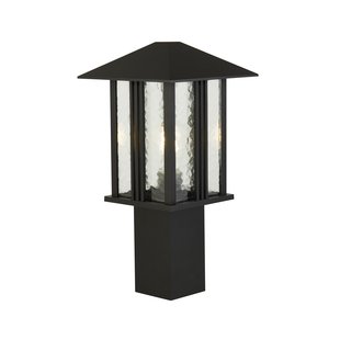 Searchlight Venice - tuinpaal - 23 x 23 x 45 cm - IP44 - zwart