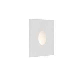 Nova Luce Passaggio - inbouw wandverlichting - 3,9 x 2,2 x 3,9 cm - 1W LED incl. - IP54 - wit