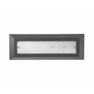 Nova Luce Pulsar - buiten wandverlichting - 23 x 3 x 8 cm - 4W LED incl. - IP54 - donkergrijs