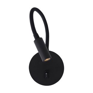 Nova Luce Jaco - bedlamp - 10 x 3 x 44 cm - 3W LED incl. - zwart