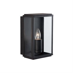 Searchlight Box - buiten wandverlichting - 16 x 16 x 25 cm - IP44 - zwart