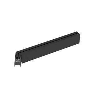 Nova Luce Buxton 03 - honingraat onderdeel voor magnetisch opbouw/pendel profiel - 47,4 x 6,2 x 7,5 cm - zwart