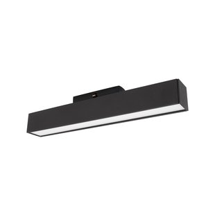 Nova Luce Rieti - armatuur voor magnetisch profielsysteem - 26,9 x 3,5 x 5,1 cm - 15W LED incl. - zwart - witte lichtkleur