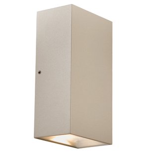 Nordlux Rold Hoek - buiten wandverlichting - 9 x 16 x 5,5 cm - 2 x 5W LED incl. - IP54 - taupe