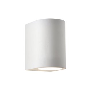 Searchlight Gypsum - overschilderbare wandverlichting - 10 x 15 cm - wit