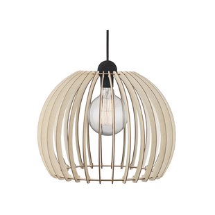 Nordlux Chino - hanglamp - Ø 40 x 284 cm - lichtbruin en zwart