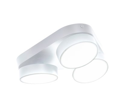 Lutec Stanos - opbouwspot 3L - slimme verlichting - Lutec Connect - 22 x 22 x 5,5 cm - 20,4W LED incl. - dimfunctie via app - 2700K-6500K - wit