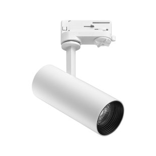 Nova Luce Track - 3-fase railsysteem - Ø 6,1 x 21 cm - 12W LED incl. - wit - witte lichtkleur