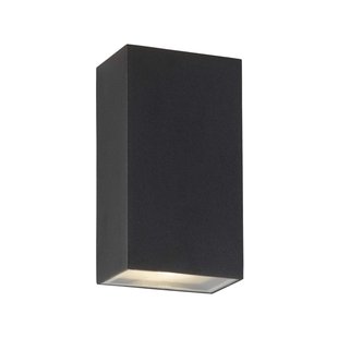 Searchlight Ashby - buiten wandverlichting - 9 x 16,2 cm - 6W LED incl. - IP44 - zwart