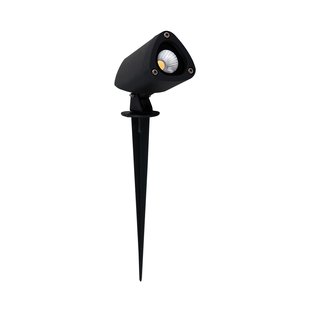 Nova Luce Inside - grondspot op piek - 24 cm - 3W LED incl. - IP65 - zwart