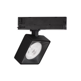 Nova Luce Roler - 3-fase railspot - 9,5 x 9,5 x 15,5 cm - 20W LED incl. - zandzwart