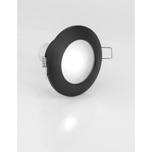 Nova Luce Tex - inbouwspot - Ø 93 mm, Ø 60 mm inbouwmaat - IP44 - zandzwart