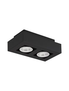 Nova Luce Robin - opbouwspot - 25 x 14,5 x 8,6 cm - zwart
